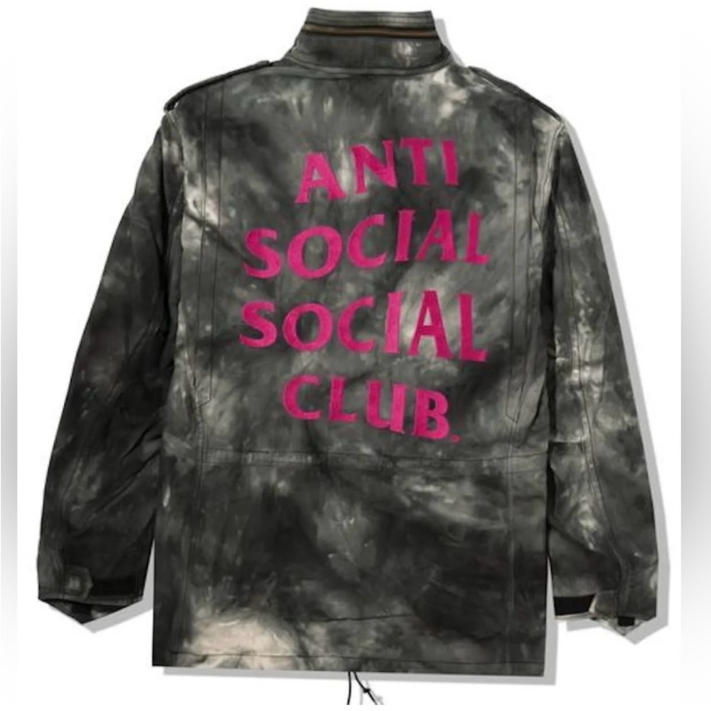 NWT Anti Social Social Club X Alpha Industries M65 Jacket Black Size XL